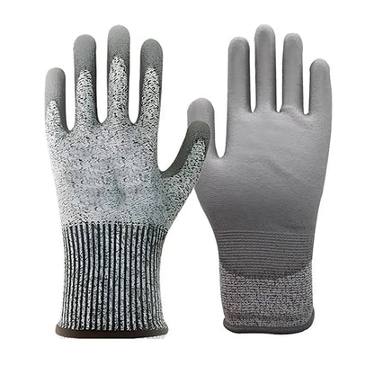 HPPE Anti Cutting Latex Safety Men Working Gloves