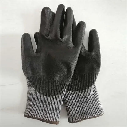 HPPE Anti Cutting Latex Safety Men Working Gloves