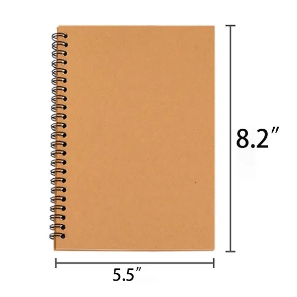 Customized Business Simple Kraft Paper Diary Coil Notebook