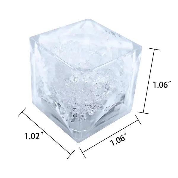 Waterproof LED Light-Up Ice Cubes Color Changing Party Decor