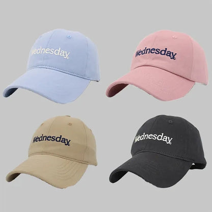 Embroidered Baseball Hats Trendy Couple Versatile Peaked Cap