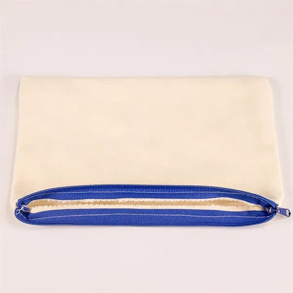 Customizable Blank Canvas Cosmetic Zipper Bag Pencil Case