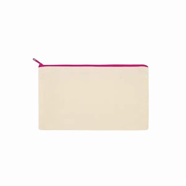 Customizable Blank Canvas Cosmetic Zipper Bag Pencil Case