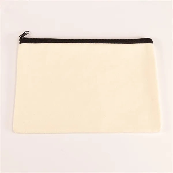 Customizable Blank Canvas Cosmetic Zipper Bag Pencil Case