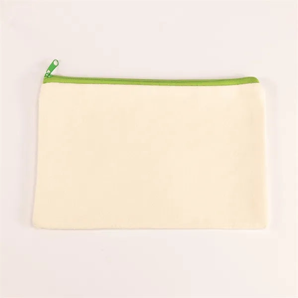 Customizable Blank Canvas Cosmetic Zipper Bag Pencil Case