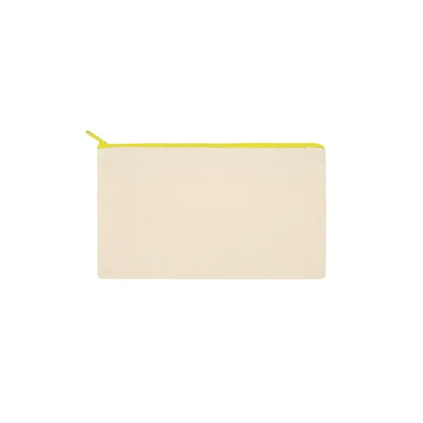 Customizable Blank Canvas Cosmetic Zipper Bag Pencil Case