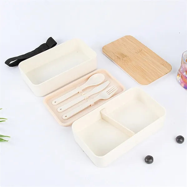 Generic Design Bento Box Bamboo Cover Eco Friendly Material