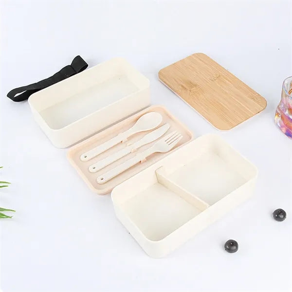 Generic Design Bento Box Bamboo Cover Eco Friendly Material