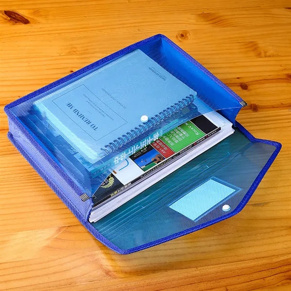 Waterproof Transparent  Mesh Zipper Data Storage Bag