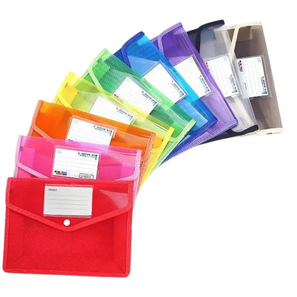 Waterproof Transparent  Mesh Zipper Data Storage Bag