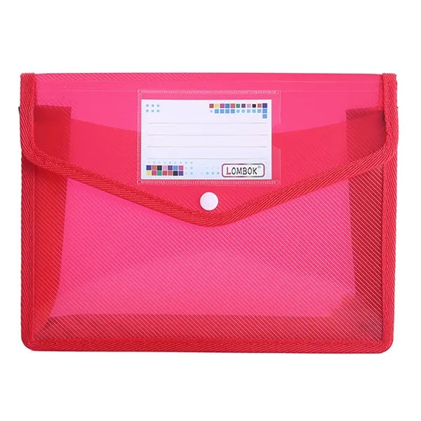 Waterproof Transparent  Mesh Zipper Data Storage Bag