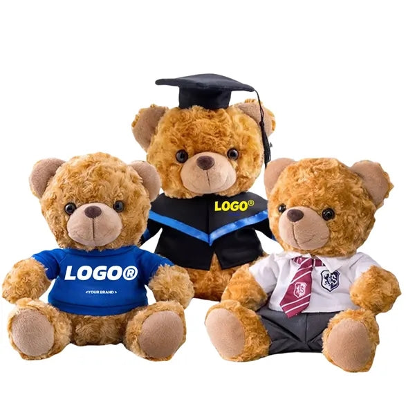 Cute Teddy Bear Plush Toy Graduation Doll Custom Logo