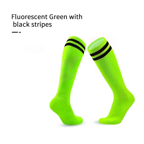 Sport Custom Anti Slip Knee High Athletic Football Socks