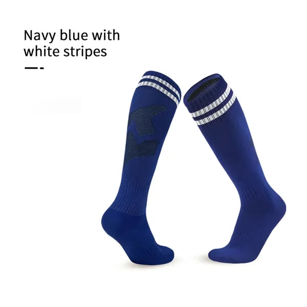 Sport Custom Anti Slip Knee High Athletic Football Socks