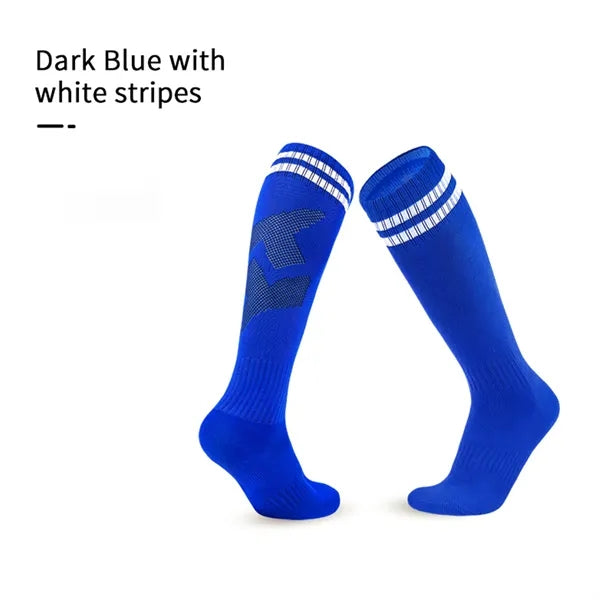 Sport Custom Anti Slip Knee High Athletic Football Socks