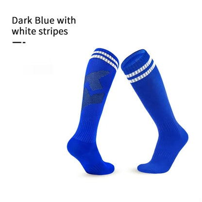 Sport Custom Anti Slip Knee High Athletic Football Socks