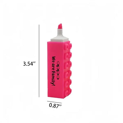 Customizable Building Bricks Stacking Magic Highlighter Pen