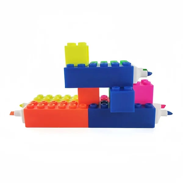 Customizable Building Bricks Stacking Magic Highlighter Pen