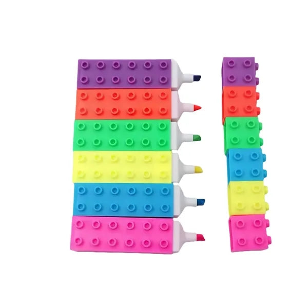 Customizable Building Bricks Stacking Magic Highlighter Pen