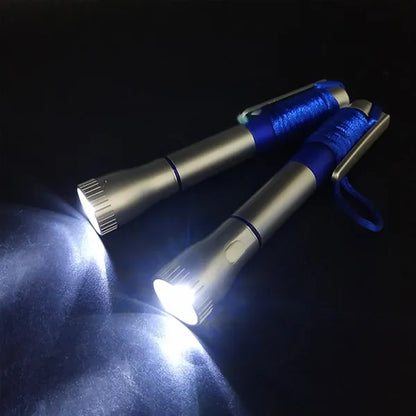 Custom Multifunctional Flashlight Pen With Hanging Rope