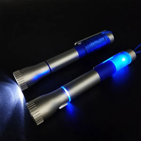 Custom Multifunctional Flashlight Pen With Hanging Rope