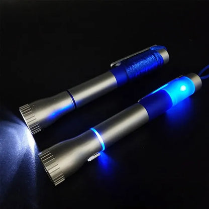 Custom Multifunctional Flashlight Pen With Hanging Rope