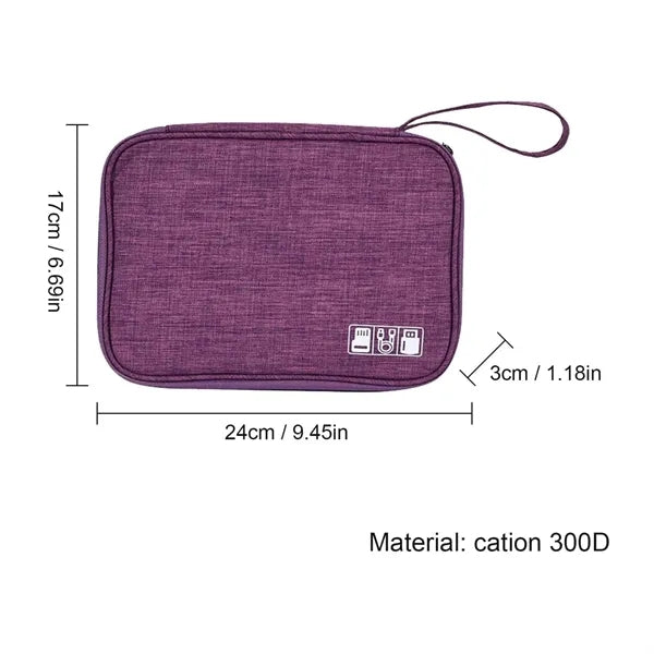 Fashion Electronic Cable Organizer Bag Travel Case