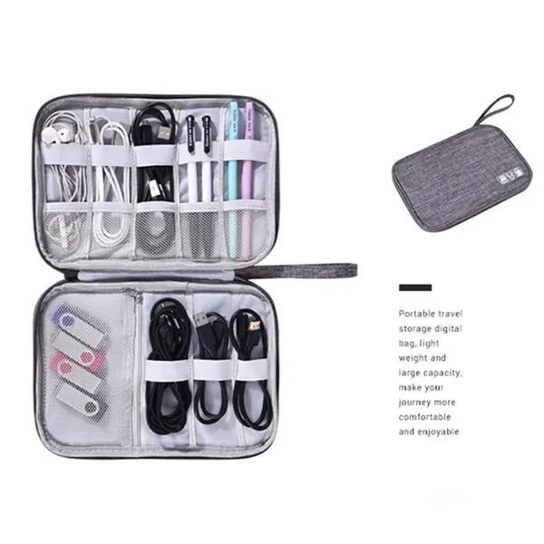 Fashion Electronic Cable Organizer Bag Travel Case