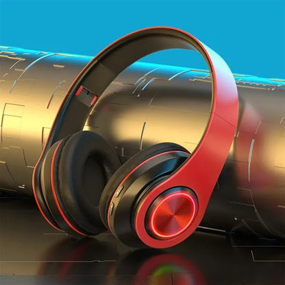 Bluetooth Headphones Wireless Over Ear Stereo LED Lights