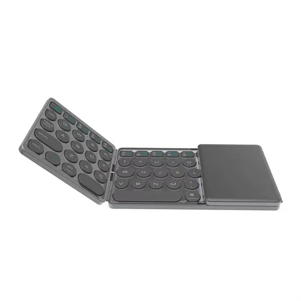 Wireless Foldable Rechargeable Keyboard With Touchpad