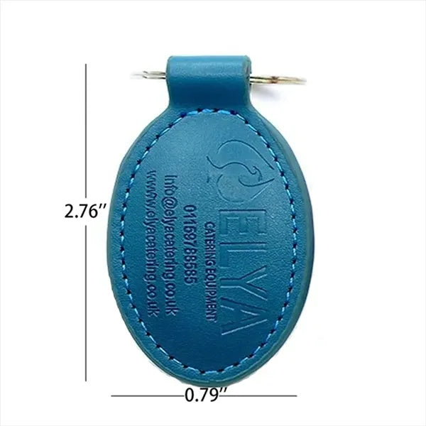Multicolor Hotel Promotion Customized Leather Key Chain