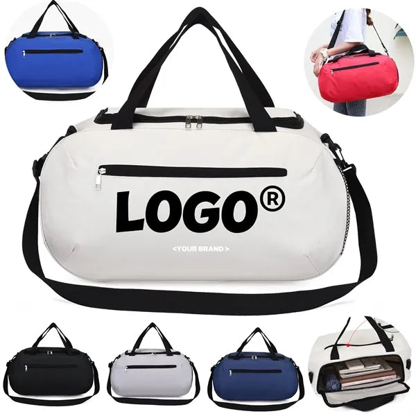 Solid Color Simple Waterproof Lightweight Sport Travel Bag