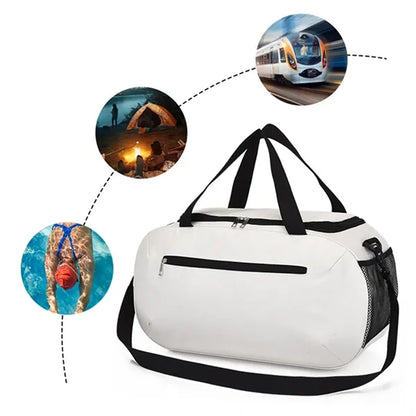 Solid Color Simple Waterproof Lightweight Sport Travel Bag