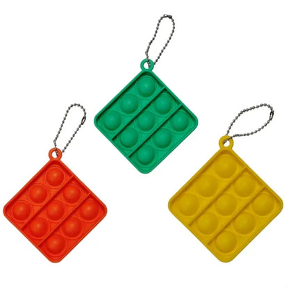 Mini Fidget Release Stress Pop Toys Lovely Bags Keychain