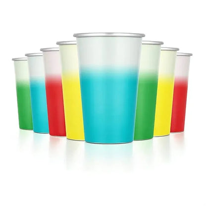 16Oz Aluminum Cold-Chang Color Cup High Quality Beer Glass