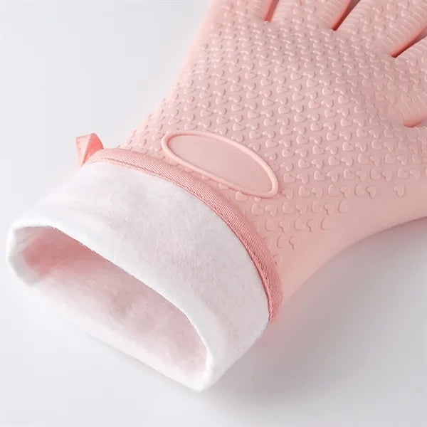 Silicone Heat Insulation Gloves Long High Temperature