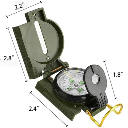Flip Top Multifunctional Marching Lensatic Compass
