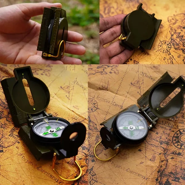 Flip Top Multifunctional Marching Lensatic Compass