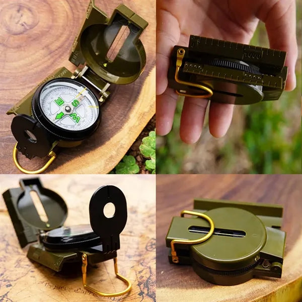 Flip Top Multifunctional Marching Lensatic Compass