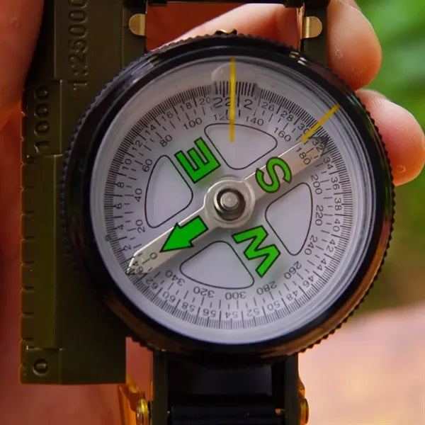 Flip Top Multifunctional Marching Lensatic Compass