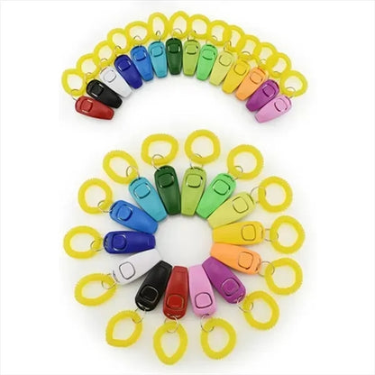 Pet Dog Training Clicker Portable With Wrist Strap