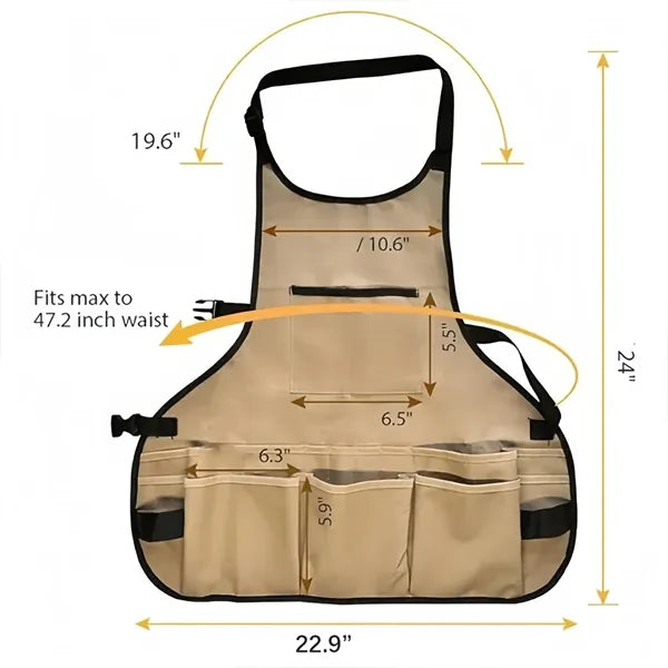 Waterproof Adjustable Oxford Cloth Work Tool Apron