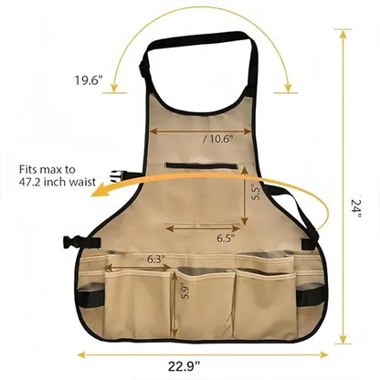Waterproof Adjustable Oxford Cloth Work Tool Apron