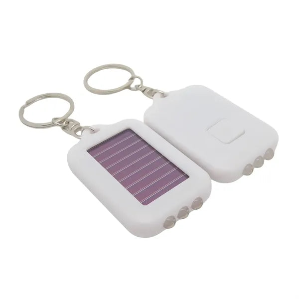 Mini Solar Rechargeable Strong Led Flashlight Keychain