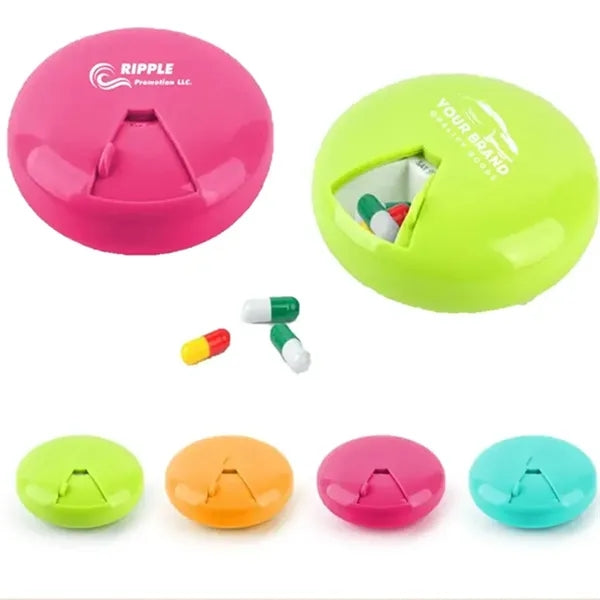 Portable Round Sealed Seven Day Rotating Pill Box