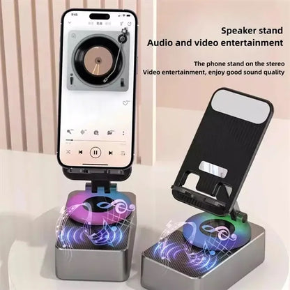 4 In 1 Power Bank Mobile Phone Holder Bluetooth Speaker