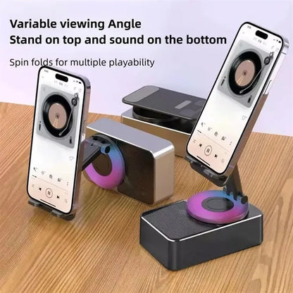 4 In 1 Power Bank Mobile Phone Holder Bluetooth Speaker