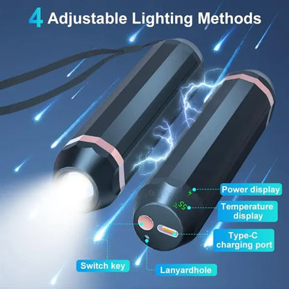 2 In 1 Split-Magnetic Hand Warmers and Flashlight