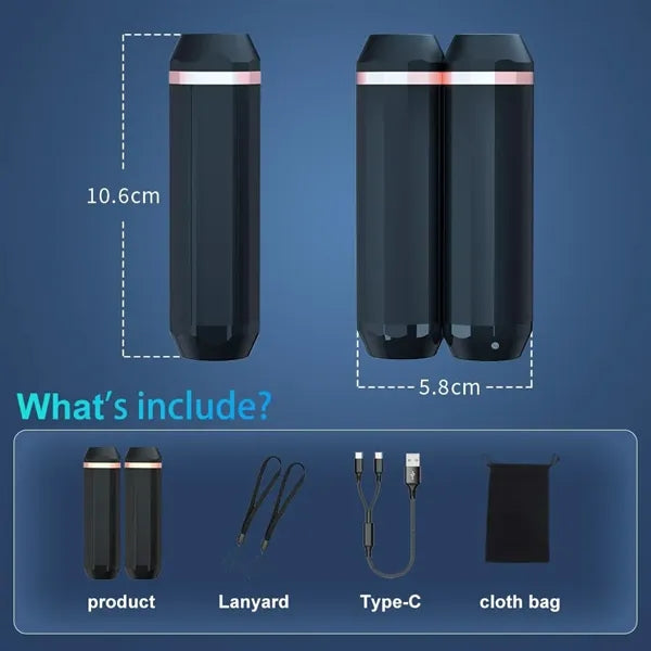 2 In 1 Split-Magnetic Hand Warmers and Flashlight