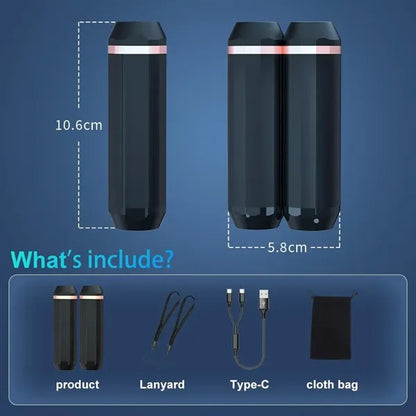 2 In 1 Split-Magnetic Hand Warmers and Flashlight